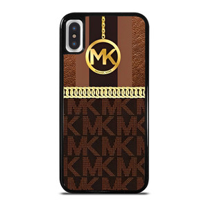 MICHAEL KORS LEATHER PATTERN iPhone X / XS Case Cover