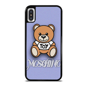 MOSCHINO TOY LOGO PURPLE iPhone X / XS Case Cover