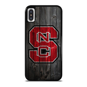 NC STATE WOLFPACK FOOTBALL WOOD LOGO iPhone X / XS Case Cover