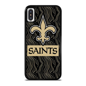 NEW ORLEANS SAINTS FOOTBALL ABSTRACT LINE iPhone X / XS Case Cover