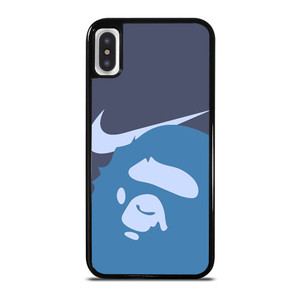 NIKE X BAPE BLUE LOGO iPhone X / XS Case Cover