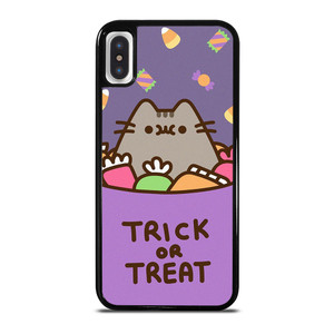 PUSHEEN THE CAT HALLOWEEN TRICK OR TREAT iPhone X / XS Case Cover