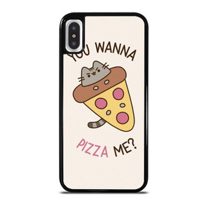 PUSHEEN THE CAT PIZZA iPhone X / XS Case Cover