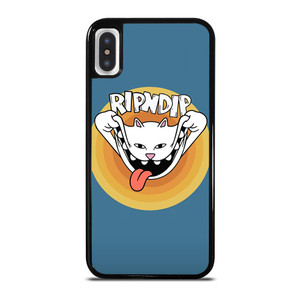 RIPNDIP THE CAT CARTOON iPhone X / XS Case Cover RIPNDIP THE CAT CARTOON iPhone X / XS Case Cover
