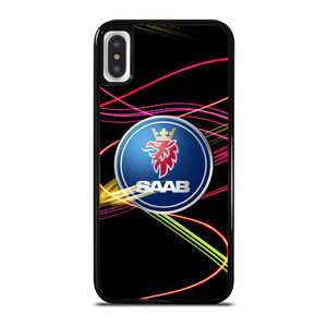 SAAB AB AEROSPACE EMBLEM iPhone X / XS Case Cover SAAB AB AEROSPACE EMBLEM iPhone X / XS Case Cover
