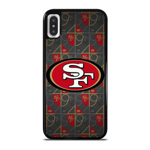 SAN FRANCISCO 49ERS LOGO PATTERN iPhone X / XS Case Cover
