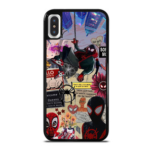 SPIDERMAN INTO THE SPIDER VERSE COLLAGE iPhone X / XS Case Cover