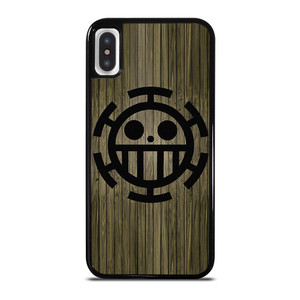 TRAFALGAR LAW ONE PIECE WOOD SYMBOL iPhone X / XS Case Cover TRAFALGAR LAW ONE PIECE WOOD SYMBOL iPhone X / XS Case Cover