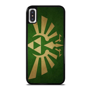 TRIFORCE LEGEND OF ZELDA GREEN LOGO iPhone X / XS Case Cover
