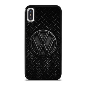 VW VOLKSWAGEN BLACK METAL EMBLEM iPhone X / XS Case Cover