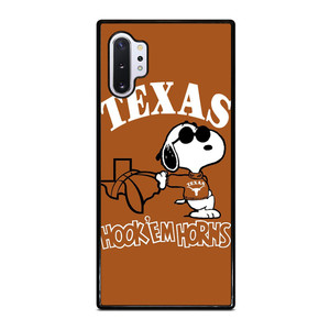 TEXAS LONGHORNS SNOOPY CARTOON Samsung Galaxy Note 10 Plus Case Cover