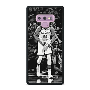 GIANNIS ANTETOKOUNMPO BASKETBALL BLACK Samsung Galaxy Note 9 Case Cover