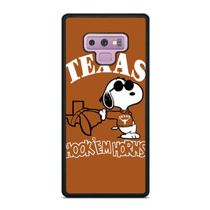 TEXAS LONGHORNS SNOOPY CARTOON Samsung Galaxy Note 9 Case Cover