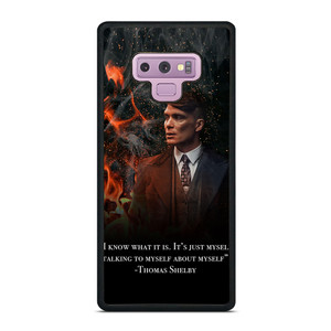 THOMAS SHELBY PEAKY BLINDERS QUOTES Samsung Galaxy Note 9 Case Cover