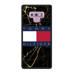 TOMMY HILFIGER BLACK GOLD MARBLE Samsung Galaxy Note 9 Case Cover