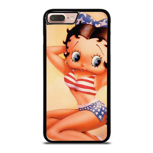 BETTY BOOP AMERICAN FLAG CARTOON iPhone 7 / 8 Plus Case Cover BETTY BOOP AMERICAN FLAG CARTOON iPhone 7 / 8 Plus Case Cover