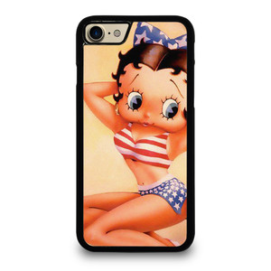 BETTY BOOP AMERICAN FLAG CARTOON iPhone 7 / 8 Case Cover BETTY BOOP AMERICAN FLAG CARTOON iPhone 7 / 8 Case Cover