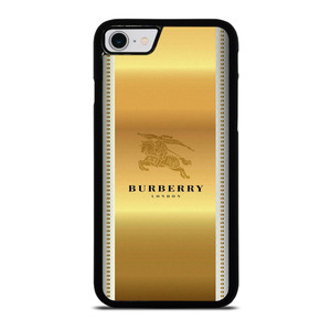 BURBERRY LONDON GOLD LOGO iPhone SE 2022 Case Cover