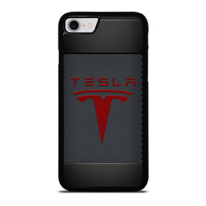 TESLA METAL CARBON LOGO iPhone SE 2022 Case Cover