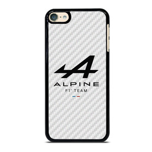 ALPINE F1 TEAM FORMULA ONE WHITE CARBON iPod 6 Case Cover ALPINE F1 TEAM FORMULA ONE WHITE CARBON iPod 6 Case Cover