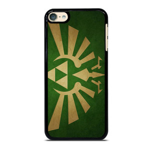 TRIFORCE LEGEND OF ZELDA GREEN LOGO iPod 6 Case Cover TRIFORCE LEGEND OF ZELDA GREEN LOGO iPod 6 Case Cover