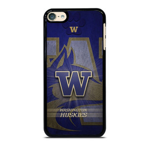 WASHINGTON HUSKIES LOGO METAL iPod 6 Case Cover