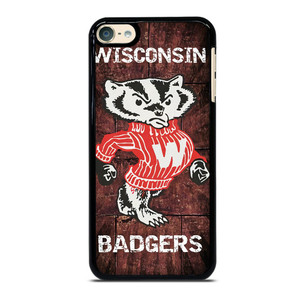 WISCONSIN BADGERS RUSTY SYMBOL iPod 6 Case Cover