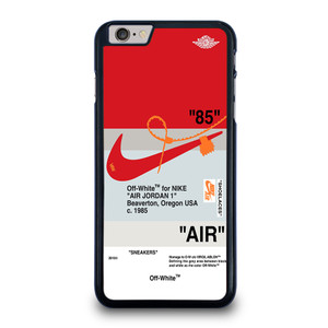 NIKE AIR JORDAN 1 OFF WHITE RED iPhone 6 / 6S Plus Case Cover