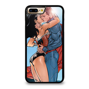 SUPERMAN WONDER WOMAN CARTOON KISSING iPhone 7 / 8 Plus Case Cover SUPERMAN WONDER WOMAN CARTOON KISSING iPhone 7 / 8 Plus Case Cover