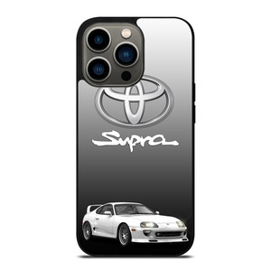 TOYOTA SUPRA CAR WHITE EMBLEM iPhone 13 Pro Case Cover
