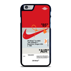 NIKE AIR JORDAN 1 OFF WHITE RED iPhone 6 / 6S Case Cover