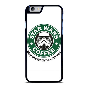 STARBUCKS COFFEE STAR WARS MAY THE FROTH BE WITH YOU iPhone 6 / 6S Case Cover