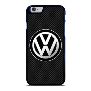 VW VOLKSWAGEN BLACK CARBON iPhone 6 / 6S Case Cover
