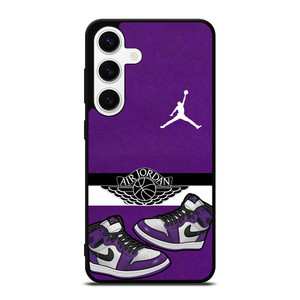 AIR JORDAN PURPLE LOGO   Samsung Galaxy S24 Case Cover