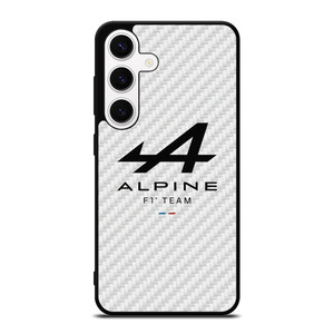 ALPINE F1 TEAM FORMULA ONE WHITE CARBON Samsung Galaxy S24 Case Cover ALPINE F1 TEAM FORMULA ONE WHITE CARBON Samsung Galaxy S24 Case Cover