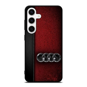 AUDI LOGO LEATHER Samsung Galaxy S24 Case Cover AUDI LOGO LEATHER Samsung Galaxy S24 Case Cover