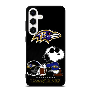 BALTIMORE RAVENS SNOOPY   Samsung Galaxy S24 Case Cover