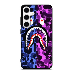 BAPE SHARK BLUE PURPLE Samsung Galaxy S24 Case Cover BAPE SHARK BLUE PURPLE Samsung Galaxy S24 Case Cover