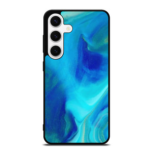 BLUE LIQUID TEXTURE   Samsung Galaxy S24 Case Cover