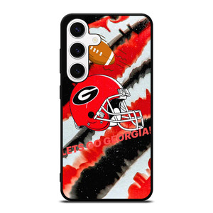 GEORGIA BULLDOGS FOOTBALL PSYCHEDELIC ART   Samsung Galaxy S24 Case Cover