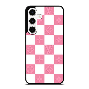 LV LOUIS VUITTON CHECKERED PINK Samsung Galaxy S24 Case Cover LV LOUIS VUITTON CHECKERED PINK Samsung Galaxy S24 Case Cover