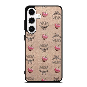 MCM WORLD WIDE APPLE LOVE LEATHER Samsung Galaxy S24 Case Cover