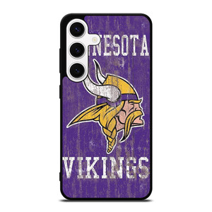 MINNESOTA VIKINGS WOODEN LOGO Samsung Galaxy S24 Case Cover