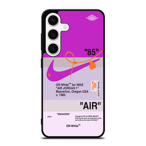 NIKE AIR JORDAN 1 OFF WHITE PURPLE Samsung Galaxy S24 Case Cover NIKE AIR JORDAN 1 OFF WHITE PURPLE Samsung Galaxy S24 Case Cover