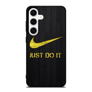 NIKE JUST DO IT WOOD LOGO YELLOW Samsung Galaxy S24 Case Cover