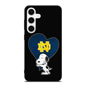 NOTRE DAME FIGHTING IRISH SNOOPY Samsung Galaxy S24 Case Cover