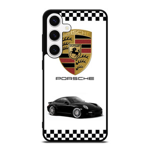 PORSCHE 911 CHECKERED EMBLEM Samsung Galaxy S24 Case Cover