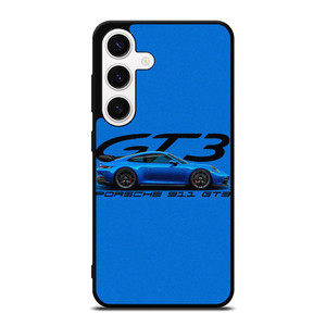 PORSCHE 911 GT3 BLUE Samsung Galaxy S24 Case Cover PORSCHE 911 GT3 BLUE Samsung Galaxy S24 Case Cover