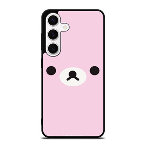 RILAKKUMA BEAR PINK MINIMALIST Samsung Galaxy S24 Case Cover RILAKKUMA BEAR PINK MINIMALIST Samsung Galaxy S24 Case Cover