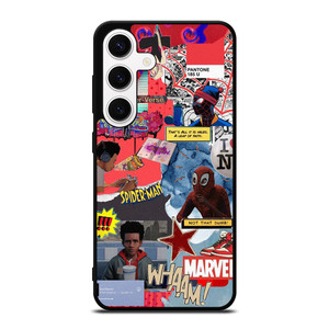 SPIDERMAN MILES MORALES COLLAGE 2 Samsung Galaxy S24 Case Cover SPIDERMAN MILES MORALES COLLAGE 2 Samsung Galaxy S24 Case Cover